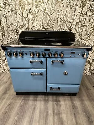 Rangemaster Elan 110 Range Cooker In Pastel Blue & Chrome Full Electric REF C70 • £1390