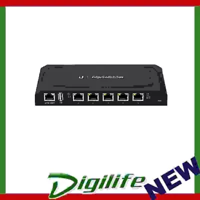 Ubiquiti TOUGHSwitch TS-5-POE 5 Port Gigabit 24V PoE Switch ES-5XP • $145