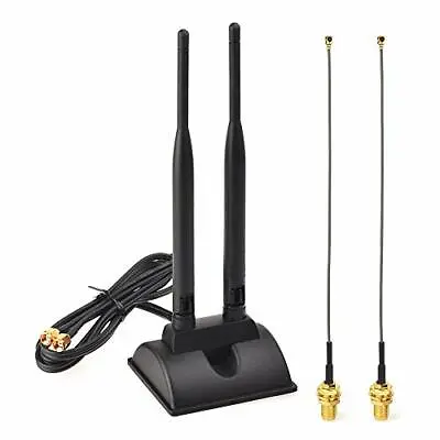 2.4ghz 5ghz Dual Band Wifi Antenna Rpsma Male Antenna + Ipex U.fl To Rpsma Femal • $33.18