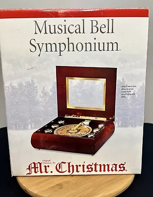 Mr. Christmas Musical Bell Symphonium Classics Wood Music Box W/32 Discs • $120