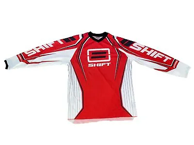 Shift MX Motocross Racing Long Sleeve Jersey Red White Men’s Size XL • $19.50