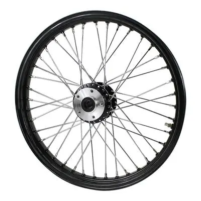 Black Front 40 Spoke Wheel 21  X 2.15  (fits Harley FXSportster 1984-1999) • $249.95