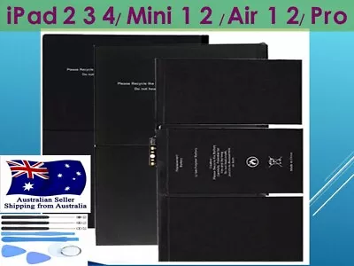 For IPad 1/2/3/4 Air 1 2 3 Mini Pro 9.7  New Full Capacity Battery Replacement • $33.98