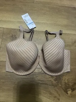 M&S BODY SHAPE DEFINE UNDERWIRED  NATURAL UPLIFT FULL CUP Rose Quartz 34DD Nude • £12.99