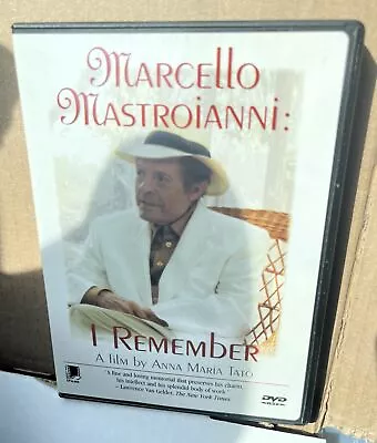 Marcello Mastroianni I Remember Rare HTF Anna Maria Tato DVD • $9.44