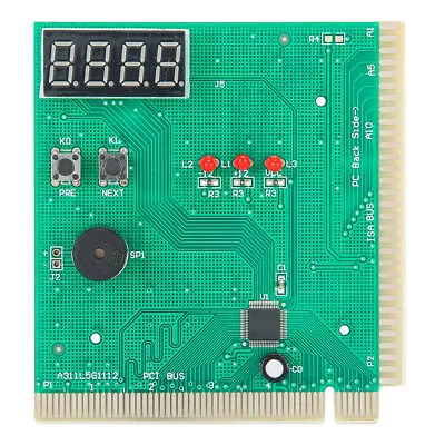 PCI Motherboard Diagnostic Card Post Tester Tester For PCI & ISA For Problem • $15.19