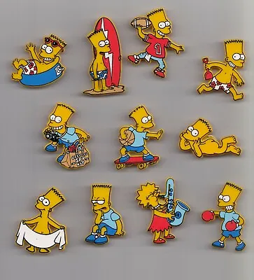 £1.95 • Buy 1990s THE SIMPSONS Pin Badges Bart Lisa FOX Matt Groening
