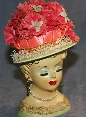 Vintage Lee Wards Lady Head Vase-japan • $45