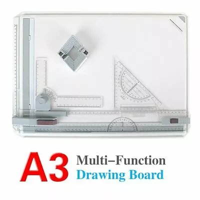 A3 High Quality Drawing Board Table Desk Board Art Craft Table Adjustable Angle • £18.59