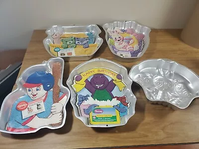 Lot Of 5 Vintage Wilton Cake Pans 1990s • $34.99