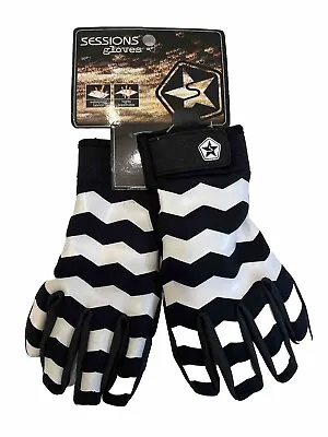 Sessions Snowboard Gloves White XS S M L Mens Winter Ski Snow Pipe Waterproof • $29.75