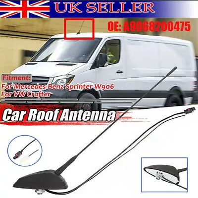 Fit For W906 Mercedes Sprinter 2006 - 2017 Antenna Roof Mounted Radio Aerial • £20.39