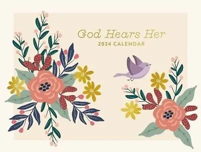 God Hears Her 2024 Inspirational Wall Calendar By Our Daily Bread 9781640702219 • £13.08