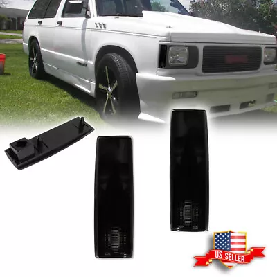 2X Smoked Lens Side Corner Marker Lights For Chevy S10 GMC Jimmy S15 Oldsmobile • $19.99