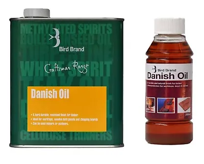 1L/2.5L/5L Danish Oil Interior Exterior Wood Surfaces Timbers Cupboard Furniture • £14.95