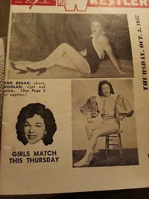 1957 NWA Wrestling Program Ladies Moolah Reagan San Antonio WWWF Gomez Guerrero • $15.69