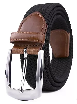 Elastic Fabric Braided BeltEnduring Stretch Woven Belt For Unisex Men/Women/Jun • $10.99