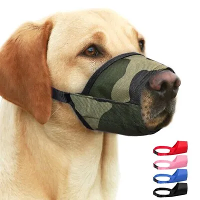 £3.99 • Buy Durable Dog Muzzle Mouth Cover With Adjustable Loop Training Barking Biting Chew