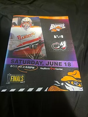 2022 NLL Mammoth Vs Bandits Championship Finals Program • $20