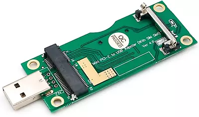 Mini PCI-E To USB Adapter With SIM Card Slot For Module Transfer To USB Interfac • $23.32