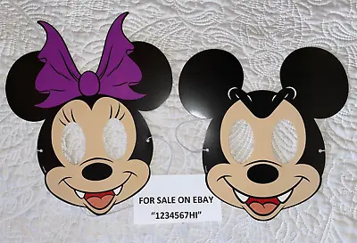 NEW Disney Mickey Minnie Mouse Ears Mask Lot Halloween Costume Dress-up • $14.99