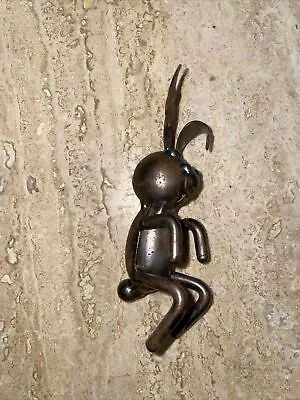 Nuts And Bolts Metal Junk Art Sculpture Bunny Rabbit 4”x1.5” • $16.50