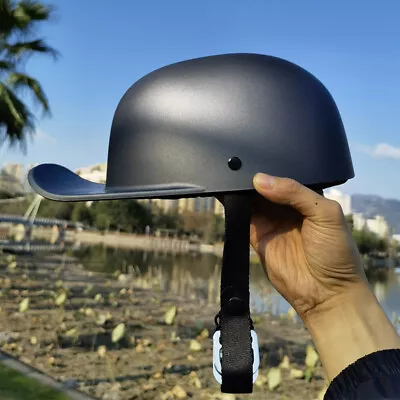 Retro Baseball Cap Motorcycle Half Helmet Open Face Scooter Moped Jet Helmets • $36.09