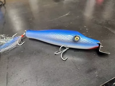 GRS WOOD Custom Striper Fishing Plug Surf Casting Metal Lip PIKE Surface • $135