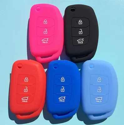 SILICONE CAR KEY COVER  FOR HYUNDAI I10 I20 I30 IX35 ELANTRA ACCENT • $7.90