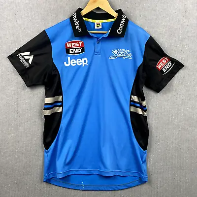 Adelaide Strikers BBL Cricket Short Sleeve Polo Shirt Men's Size L Blue • $19.95