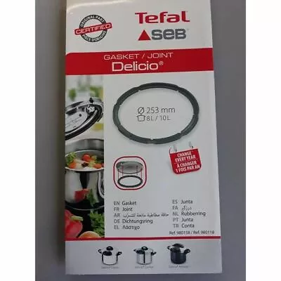 Tefal Pressure Cooker Gasket Ss980158 For Delicio 8l 10l 253mm In Heidelberg • $33