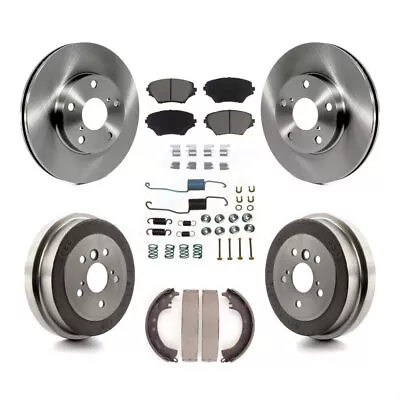 Front Rear Brake Rotor Ceramic Pad And Drum Kit (7Pc) For Toyota RAV4 GAS Engine • $168.76