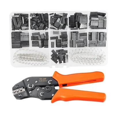 $38.24 • Buy 620Pcs Dupont Connector Kit With Wire Crimper Plier 2.54Mm Pitch 1/2/3/4/5/ P2Q6