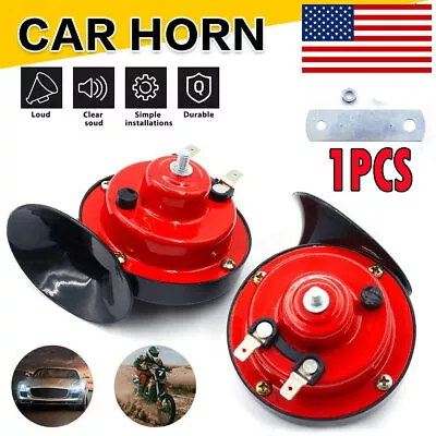 Car Horn Air Twin Snail Set Loud Dual Two Tone Fittings Truck Van Boat Siren EXC • $12.99