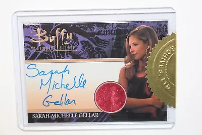 *MINT* Sarah Michelle Gellar COSTUME Autograph BUFFY The Vampire Auto 2015 • $350