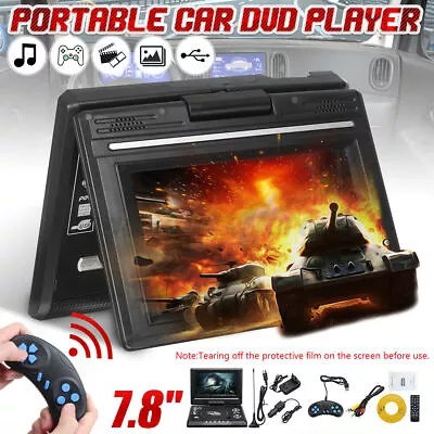 7.8  Portable DVD Player With HD Swivel Screen Support CD/DVD/TFCard/USB E0A4 • $45.31