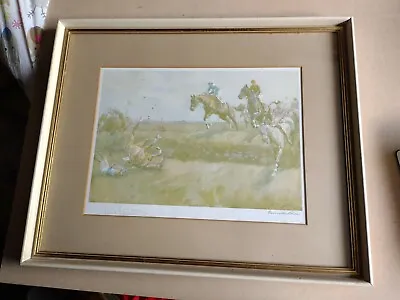 £29.99 • Buy Lionel Edwards - Punchestown (horse Racing) - Vintage Print Signed Framed 