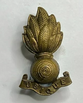 £13 • Buy WW2 Royal Engineers Brass Collar Badge 46 X 28 Mm Beaded Ball 