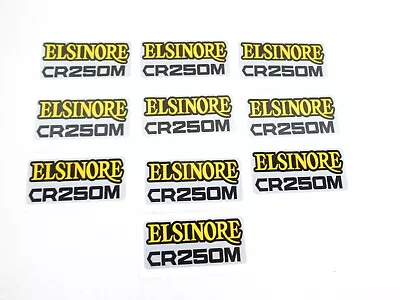 Set Of 10 Side Panel Number Plate Decals Honda Elsinore CR250M CR 250 1973 1974 • $29.99