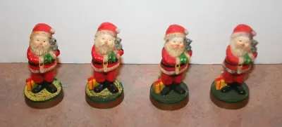 Hallmark MERRY MINIATURES Christmas Vintage SANTA With KITTEN 1976 Mini Figurine • $5