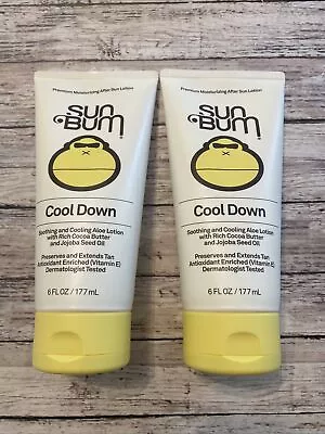 (2) Sun Bum Cool Down Hydrating After Sun Lotion W Aloe & Cocoa Butter • $11.49