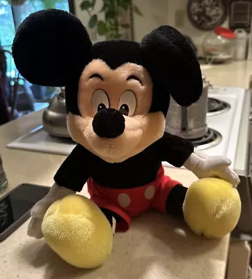 Vintage Walt Disney World Disney Mickey Mouse 14” Plush Toy • $15.50