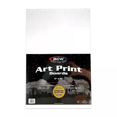 BCW 11x17 Art Print Backing Boards For Playbills / Posters PVC Free Archival • $34.29