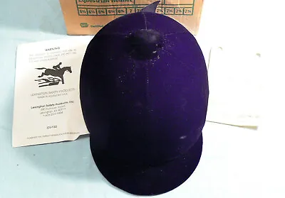 Vintage Lexington Safety Products Black Velvet English Riding Helmet Size 7 • $14