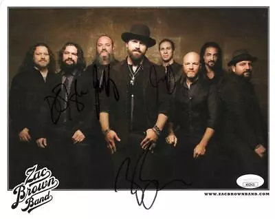 Zac Brown Band X4 Signed Autograph 8x10 Photo - Zac Clay John Jimmy W/ JSA COA • $999.95