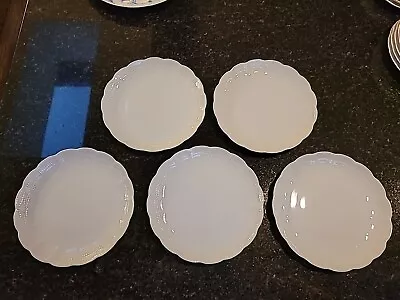 Kaiser Romantica White 8  Salad Luncheon Plates Set Of 5 • $34.99