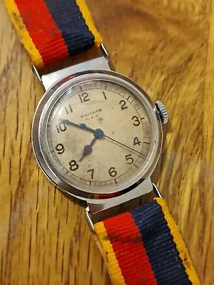 Vintage Waltham Military Wrist Watch 6b Mens Working Raf Pilot Mega Rare • £995