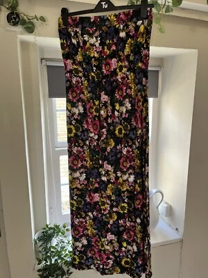 £9.99 • Buy Next Beachwear Bandeau Strapless Colourful Maxi Dress Size 16