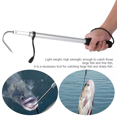 £8.93 • Buy Stainless Steel Telescopic Fishing Gaff Hook Sea Fishing Aluminium Alloy Uk
