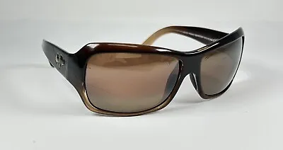 Maui Jim Palms MJ111-01 Rootbeer Fade HCL Polarized Sunglasses With Cracked Lens • $34.95